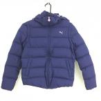 [ прекрасный товар ] Puma 4WAY пуховик темно-синий капот обратная сторона точка легкий рукав * капот съемный женский M Golf одежда PUMA
