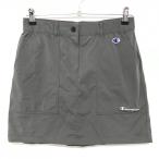  Champion юбка серый стрейч талия резина & настройка шнур женский LARGE Golf одежда Champion