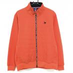 [ прекрасный товар ] кривошип переключатель с хлопком жакет красный × чёрный передний . примерно с хлопком Logo .... мужской XL Golf одежда CLUNK