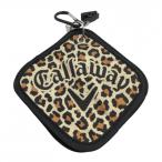 [ прекрасный товар ] Callaway мяч очиститель бежевый × чёрный Leopard рисунок мяч .. Golf Callaway