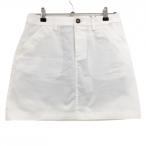 アディダススカート白ロゴ刺しゅうネ...