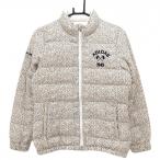 [ очень красивый товар ] Adidas пуховик многоцветный "в елочку" рисунок style воротник * манжеты внутри сторона ворсистый легкий женский M/M Golf одежда adidas