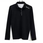  TaylorMade рубашка-поло с длинным рукавом чёрный × белый плечо Logo мужской L Golf одежда TaylorMade