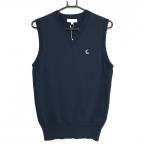 [ новый товар ] Callaway вязаный лучший темно-синий × белый . Logo V шея мужской M Golf одежда Callaway