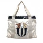 MU спорт большая сумка свет бежевый × чёрный собака внутри вне карман Golf M*U SPORTS