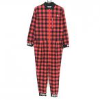 [ новый товар ] Pearly Gates все в одном красный × чёрный проверка стрейч женский 1(M) Golf одежда PEARLY GATES