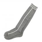 [ не использовался товар ]CPG гольфы серый × белый Logo женский Golf одежда CPG