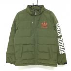 【新品】バーディーハント 中綿ジャケット カーキ ロゴレッド メンズ L ゴルフウェア Birdie hunt