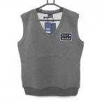 [ новый товар ]m-ta морской лучший . серый × темно-синий V шея нашивка картон вязаный style мужской XL Golf одежда 2025 год модели muta