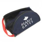 [ прекрасный товар ] Pearly Gates сумка для обуви темно-синий × белый flying кролик часть сетка Golf PEARLY GATES