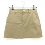 ショッピングサマンサタバサ 【新品】サマンサタバサNo.7 スカート ブラウン ロゴ刺しゅうネイビー  レディース 38(M) ゴルフウェア Samantha Thavasa