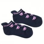 [ не использовался товар ] Samantha Thavasa носки темно-синий × розовый Bear рисунок женский 22-24cm Golf одежда Samantha Thavasa