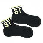 [ не использовался товар ] Samantha Thavasa носки чёрный × светло-зеленый Британия знак женский F247/24 Golf одежда Samantha Thavasa