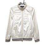  Callaway 2WAY блузон свет бежевый проверка земля узор подкладка сетка рукав съемный женский M Golf одежда Callaway