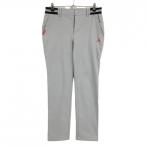 ルコックゴルフ パンツ ライトグレー 裏微起毛 ストレッチ ウエストゴム レディース 13 ゴルフウェア le coq sportif