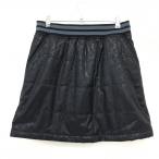 [ очень красивый товар ] Marie Claire с хлопком юбка чёрный × серый земля узор талия резина * линия женский M Golf одежда marie claire