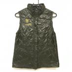  Pearly Gates с хлопком переключатель лучший хаки задняя сторона боа Logo желтый женский 1(M) Golf одежда PEARLY GATES