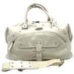  Dance With Dragon сумка "Boston bag" белый заклепки внутри вне карман Golf Dance With Dragon