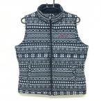  Adidas жилет темно-синий × белый общий рисунок шея внутри сторона ворсистый женский OT/XG(XL) Golf одежда adidas