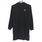  Adidas вязаный One-piece чёрный × белый 3 линия шерсть . женский S Golf одежда adidas