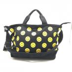 [ прекрасный товар ] Pearly Gates 2WAY большой большая сумка чёрный × желтый Nico Chan общий рисунок Denim Smile Golf PEARLY GATES