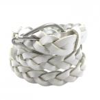  тормозные колодки ba колено вязаный ремень белый серебряный пряжка женский Golf одежда MASTER BUNNY EDITION