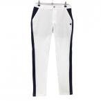 ルコックゴルフパンツ白×ネイビーサ...