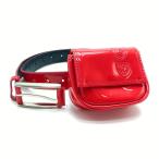 [ прекрасный товар ] Le Coq сумка есть ремень красный эмаль женский Golf одежда le coq sportif