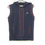  viva Heart с капюшоном . лучший темно-синий × красный Logo двойной Zip женский 42(L) Golf одежда VIVA HEART