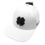 【新品】ブラッククローバー キャップ 白×黒 立体ロゴ刺しゅう ジュニア・キッズ YOUTH ゴルフウェア BlackClover
