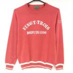 [ прекрасный товар ]23 район Golf свитер красный розовый × белый рукав Logo .... шерсть . вязаный женский I(M) Golf одежда 23 район 