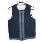 [ очень красивый товар ] Adidas двусторонний внешний лучший темно-синий × белый часть земля узор обратная сторона боа женский M Golf одежда adidas