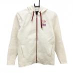 zo-i вязаный Zip Parker слоновая кость Logo принт жакет женский 38(M) Golf одежда ZOY