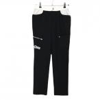 [ очень красивый товар ] черный and белый брюки чёрный × мотополиция цвет стрейч Narita прекрасный .. Pro сотрудничество женский M Golf одежда Black&White