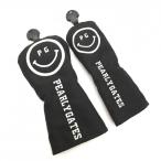 [ прекрасный товар ] Pearly Gates крышка головки цилиндров 2 позиций комплект (FW UT) чёрный × белый Nico Chan Smile Logo Golf PEARLY GATES