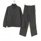 [ прекрасный товар ] Nike непромокаемая одежда (2WAY жакет × брюки ) чёрный рукав съемный подкладка сетка мужской LGG Golf одежда NIKE