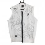 [ прекрасный товар ] Oacley вязаный Zip лучший белый × серый передний общий рисунок Logo .... двойной Zip мужской XL Golf одежда Oakley