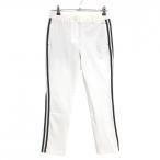  Adidas брюки белый × чёрный боковой 3 линия женский M Golf одежда adidas