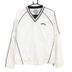  Callaway 2WAYs need белый × чёрный Logo .... рукав съемный подкладка сетка блузон мужской M Golf одежда Callaway