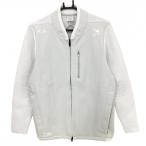 ショッピングスカル オークリー 切替ジャケット 白×ライトグレー スカルプリント 裏起毛 メンズ M ゴルフウェア Oakley