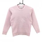  Jack ba колено свитер розовый × белый шея Logo вязаный Junior * Kids 140 Golf одежда Jack Bunny