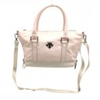 [ очень красивый товар ] Descente Golf Cart сумка розовый × бежевый внутри карман плечо с ремешком средний рисовое поле Британия . Golf DESCENTE