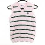 [ прекрасный товар ] Jack ba колено вязаный лучший свет розовый × зеленый окантовка style хлопок 100% женский 1(M) Golf одежда Jack Bunny