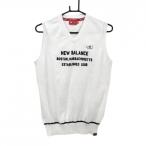  New balance Golf вязаный лучший белый V шея спортивные туфли нашивка шерсть . мужской 4(M) Golf одежда New Balance