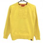 [ прекрасный товар ] New balance Golf свитер желтый . Logo вязаный женский 2(L) Golf одежда New Balance