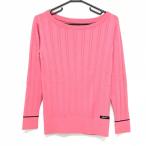 [ прекрасный товар ] Adidas свитер розовый кабель плетеный задний часть сетка вязаный женский M/M Golf одежда adidas