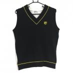 [ прекрасный товар ] Jack ba колено вязаный лучший чёрный × белый Logo желтый V шея мужской 5(L) Golf одежда Jack Bunny