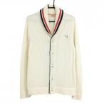 [ очень красивый товар ] Puma вязаный кардиган белый × темно-синий воротник линия шерсть . мужской O(XL) Golf одежда PUMA