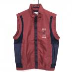 [ прекрасный товар ] Adabat внешний лучший бордо × темно-синий подкладка * наружный чехол часть сетка . изначальный Logo мужской IV(L) Golf одежда adabat