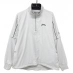  Callaway 2WAY блузон светло-серый Logo чёрный половина Zip подкладка сетка рукав съемный мужской M Golf одежда Callaway